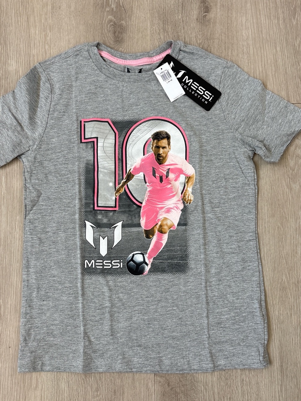 Old Navy Grey Lionel Messi graphic tee size 10-12